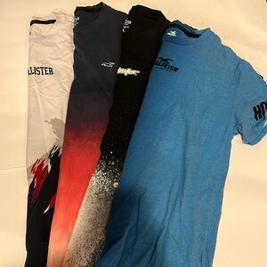 Bundle of four men’s Hollister tees
